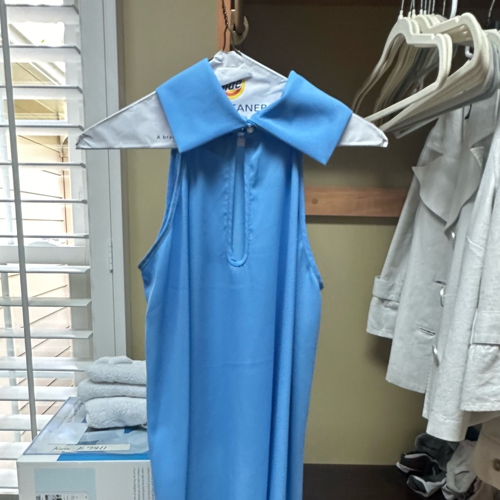 Boutique Blue Blouse. Some M